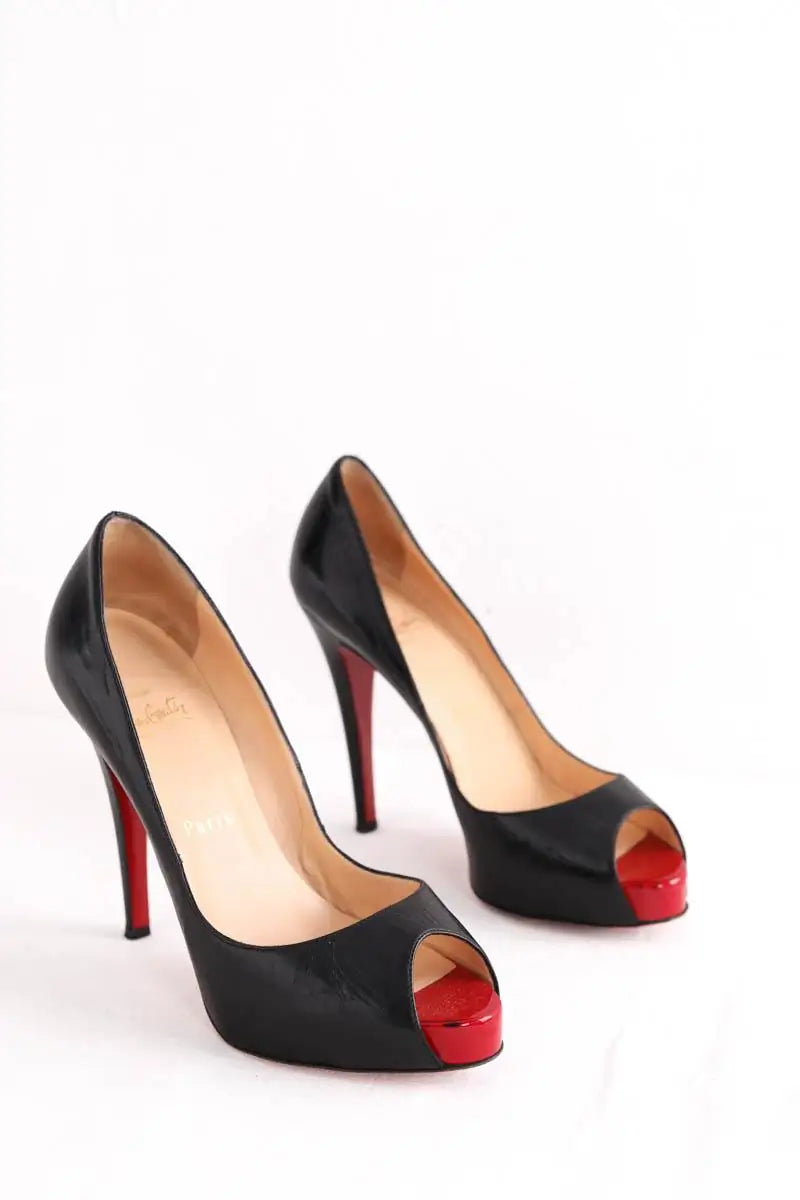 Talons Christian Louboutin Noir en Cuir