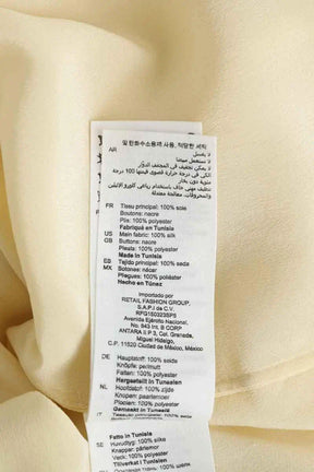 Blouse Sandro Jaune en Soie