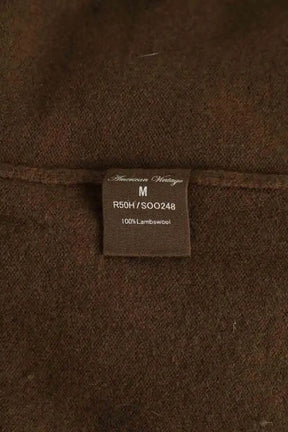 Robe American Vintage Marron en Laine