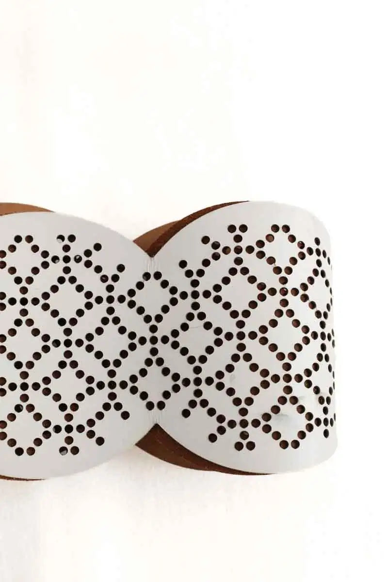 Ceinture en cuir Alaïa  Blanc