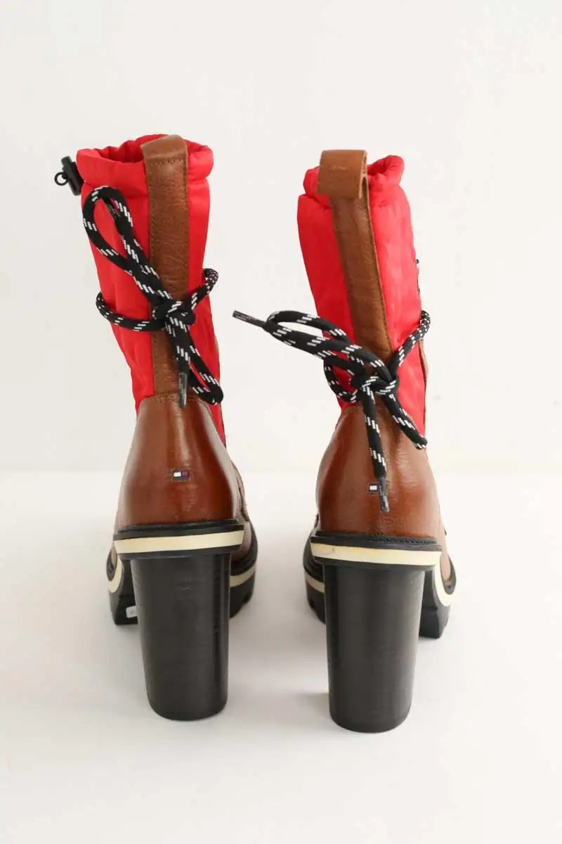 Boots à lacets Tommy Hilfiger  Rouge