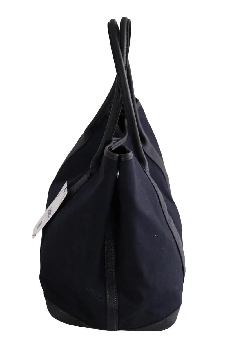 Cabas Hermès Marine en Tissu