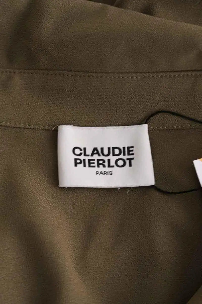 Top sans manche Claudie Pierlot Kaki en Synthétique