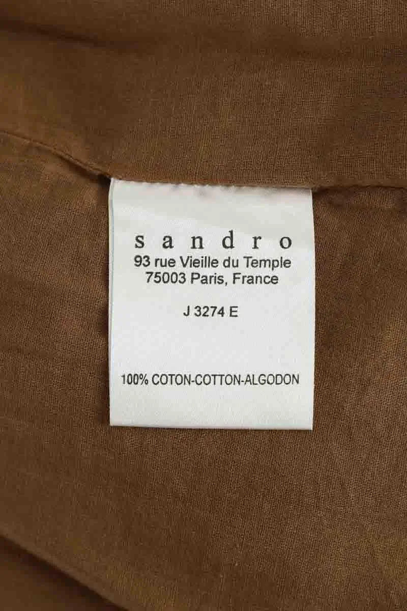 Jupe Sandro Camel en Lin