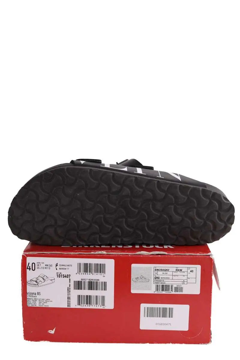 Sandales Valentino Valentino x Birkenstock Noir en Cuir