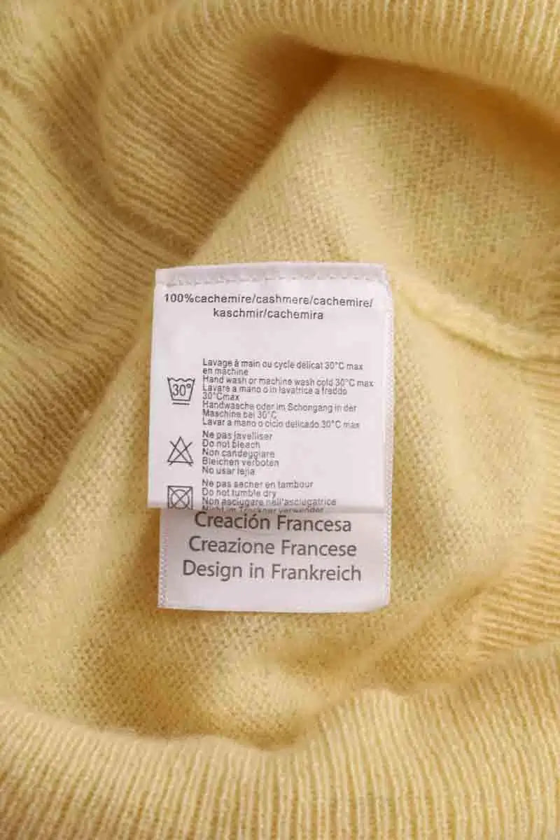 Pull Notshy Jaune en Cachemire