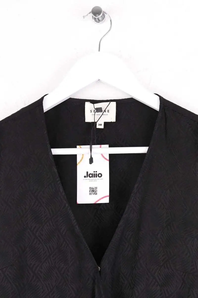 Robe Sézane Noir en Soie