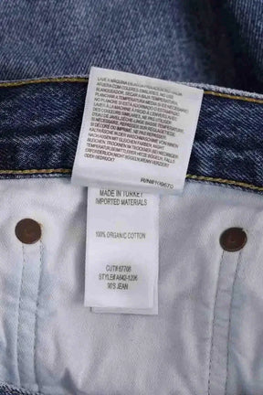 Jean droit Agolde Bleu en Coton