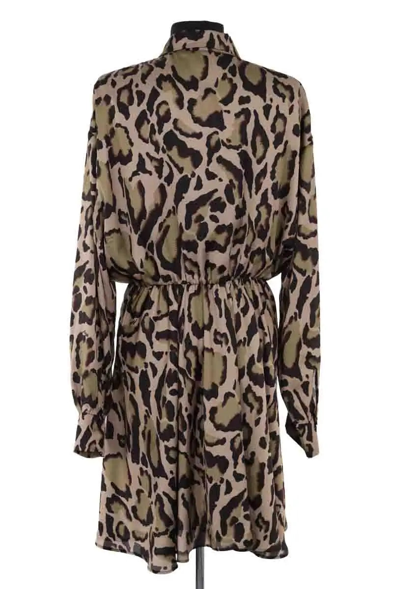 Robe Pinko Kaki en Synthétique
