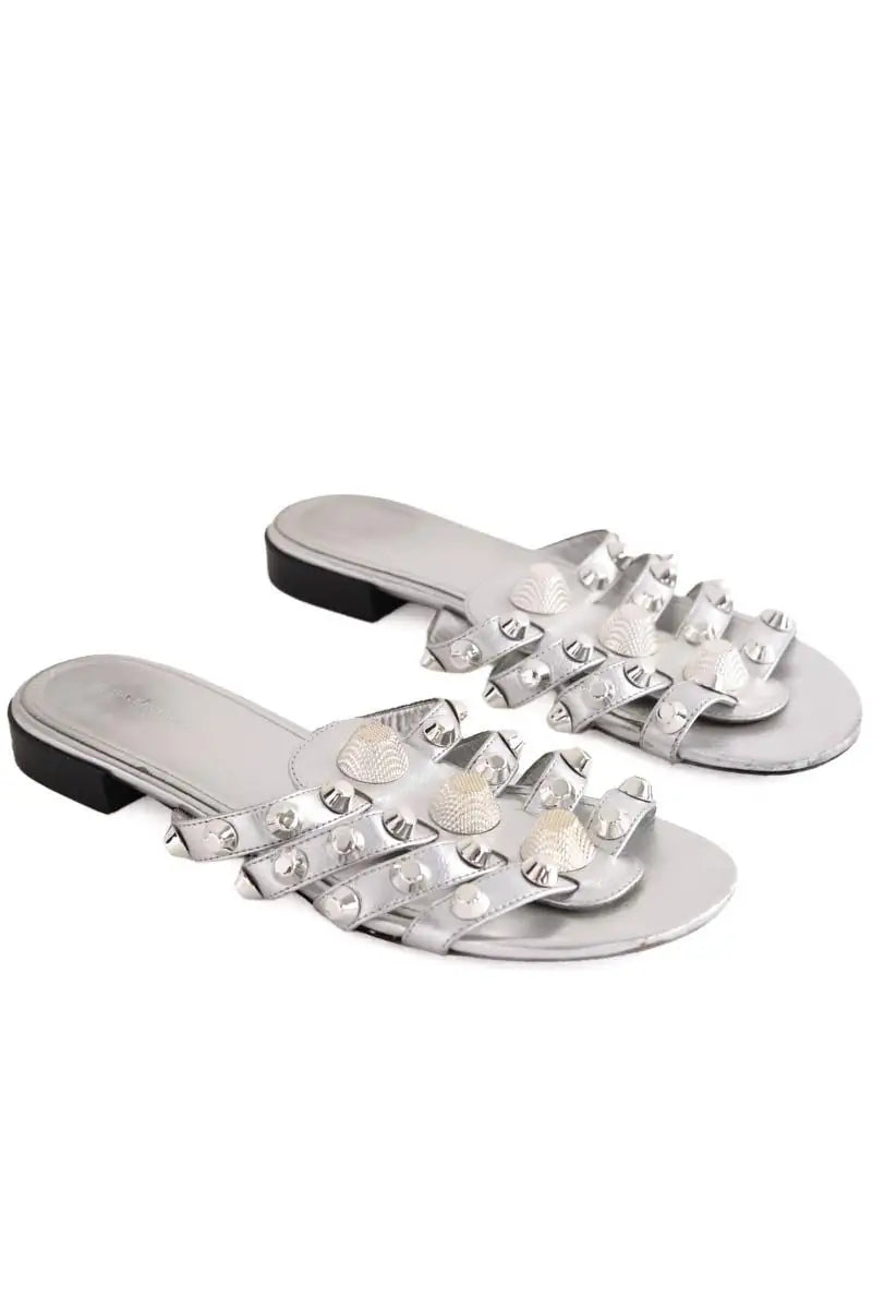 Sandales Balenciaga Argent en Cuir