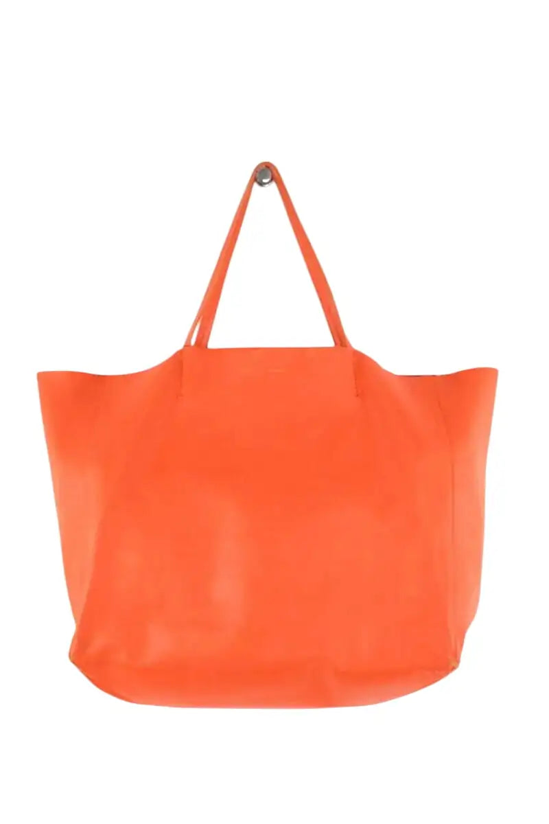 Cabas Celine Cabas Horizotal Orange en Cuir - Seconde Main