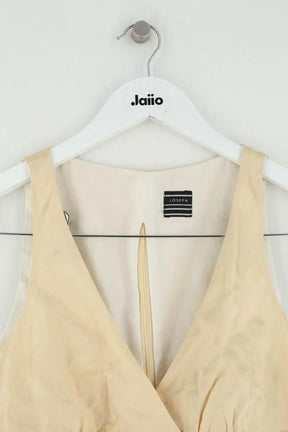 Top sans manche Joseph Beige en Soie