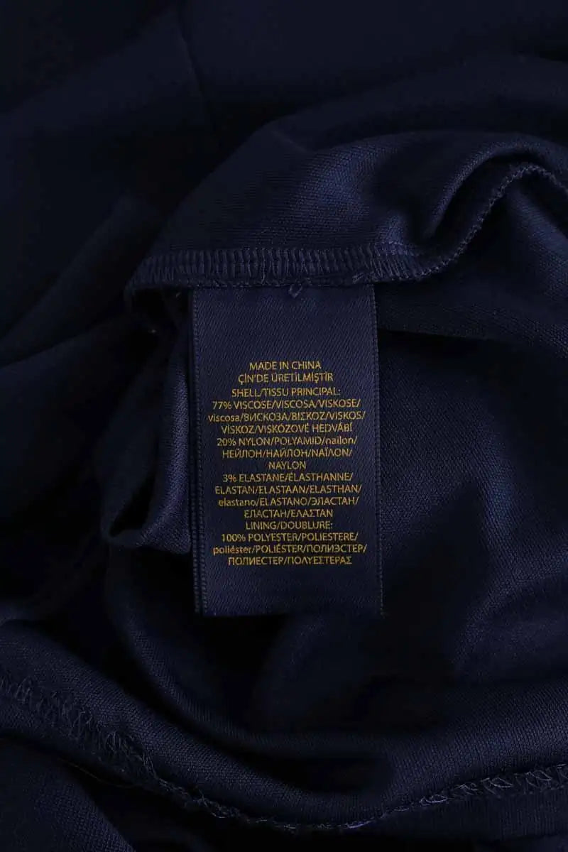 Robe Ralph Lauren Marine en Viscose