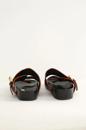Sandales Louis Vuitton Noir en Cuir