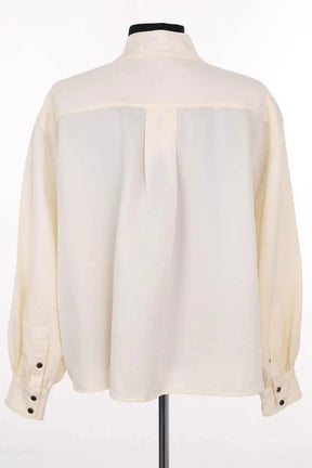 Chemise Soeur Beige en Laine