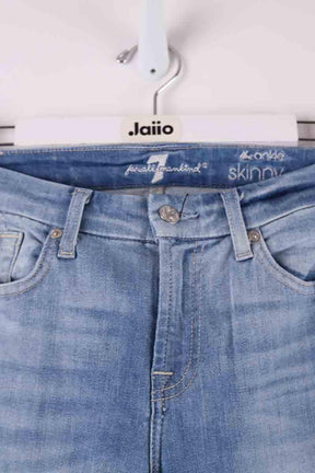 Slim 7 For All Mankind  Bleu