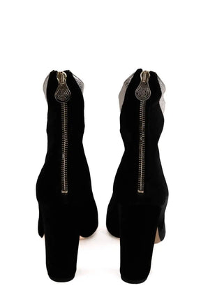 Boots Charlotte Olympia Noir en Velours