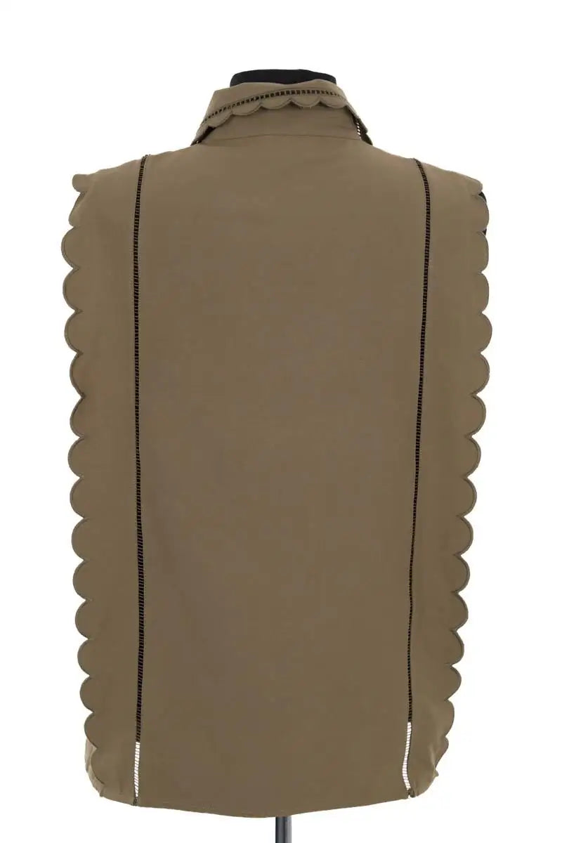 Top sans manche Claudie Pierlot Kaki en Synthétique