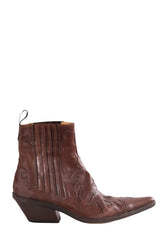 Boots Sartore Marron en Cuir, taille 38 - Seconde Main