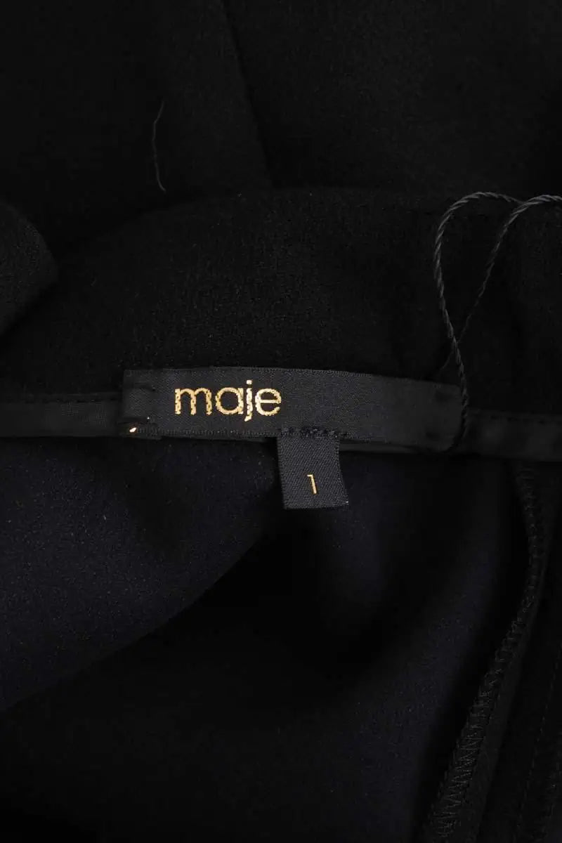Robe Maje Noir en Synthétique