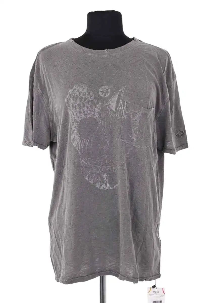 T-shirt Zadig & Voltaire Anthracite en Coton, taille S - Seconde Main