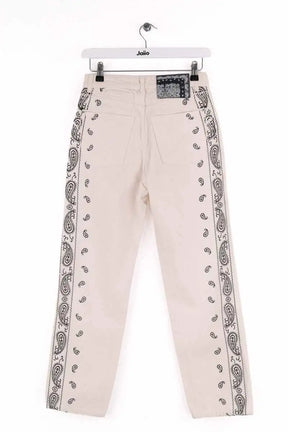 Jean droit Claudie Pierlot Ecru en Coton