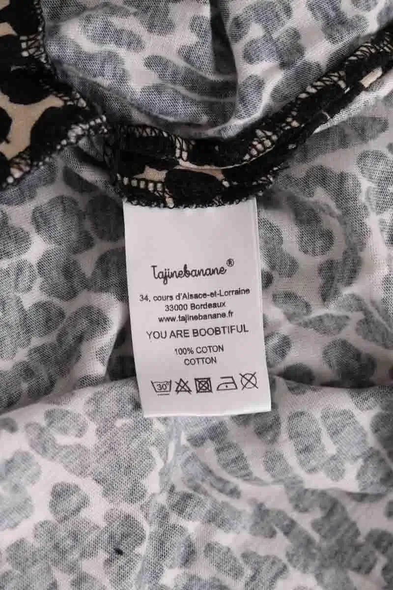 T-shirt Tajinebanane Noir en Coton