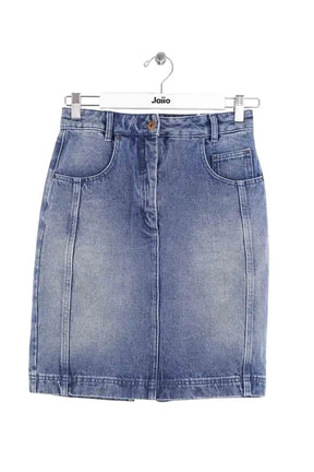 Mini jupe Claudie Pierlot Bleu en Coton, taille S - Seconde Main