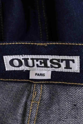 Jean droit Ouest Paris Apron pants Bleu en Coton