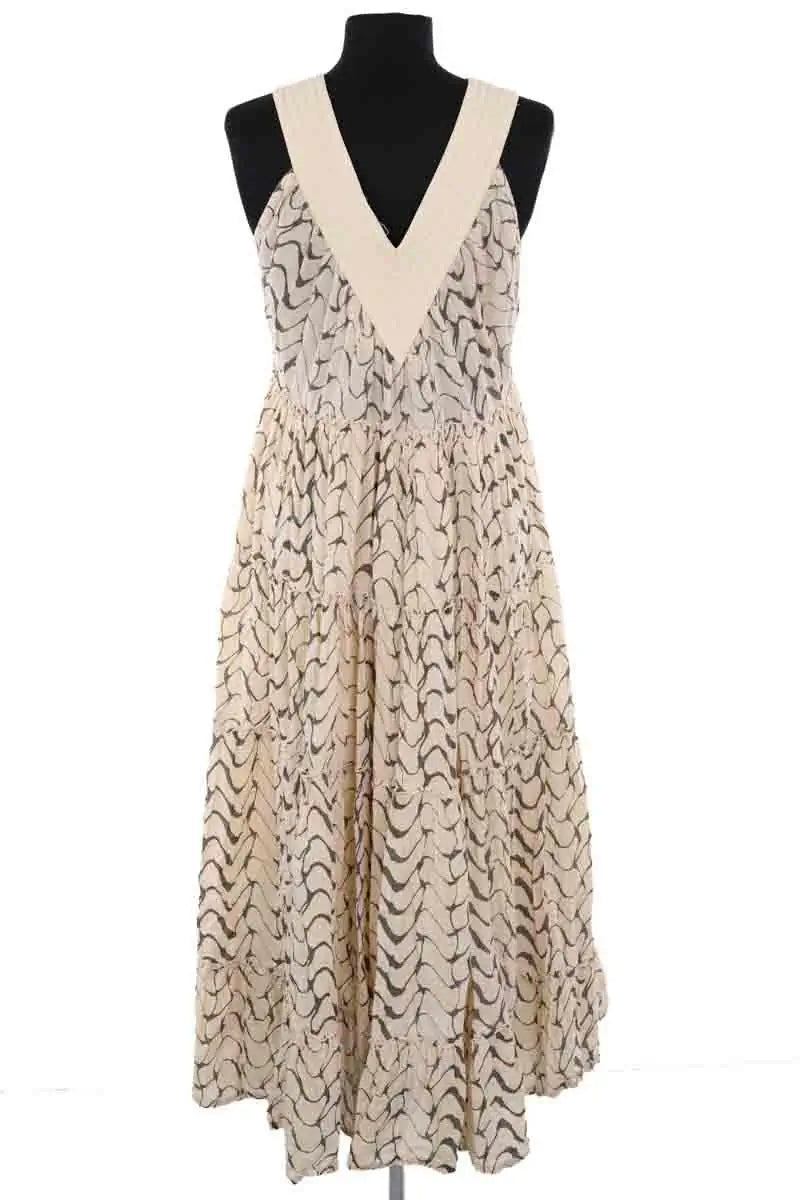 Robe Leon & Harper Ecru en Coton