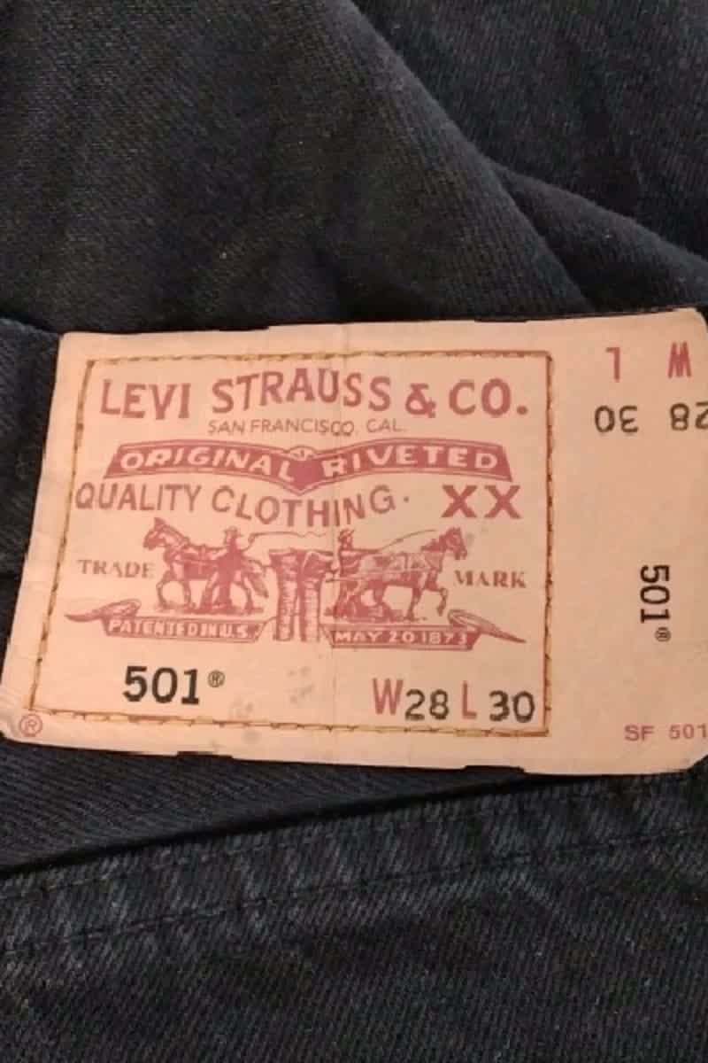 Jean droit Levi's  Noir