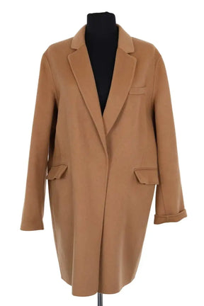 Manteau Maje Camel en Laine, taille M - Seconde Main