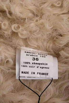 Veste Chloé Beige en Fourrure