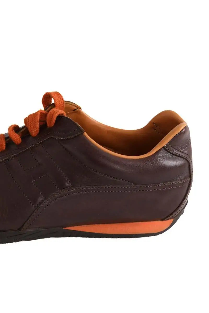 Baskets Hermès Marron en Cuir