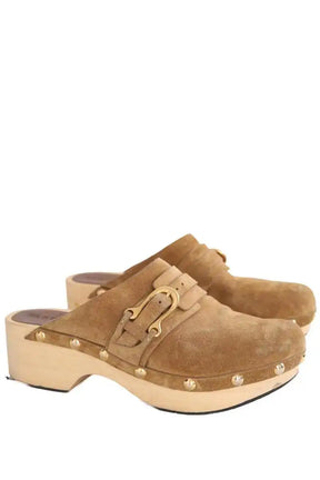 Sabots Sartore Camel en Daim