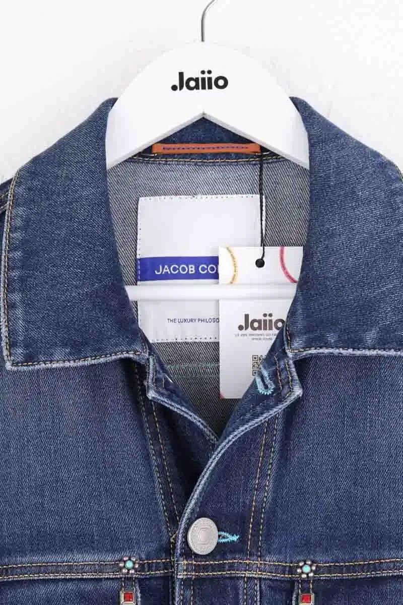 Veste Jacob Cohën Bleu en Coton