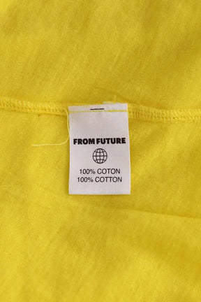 T-shirt From Future Jaune en Coton