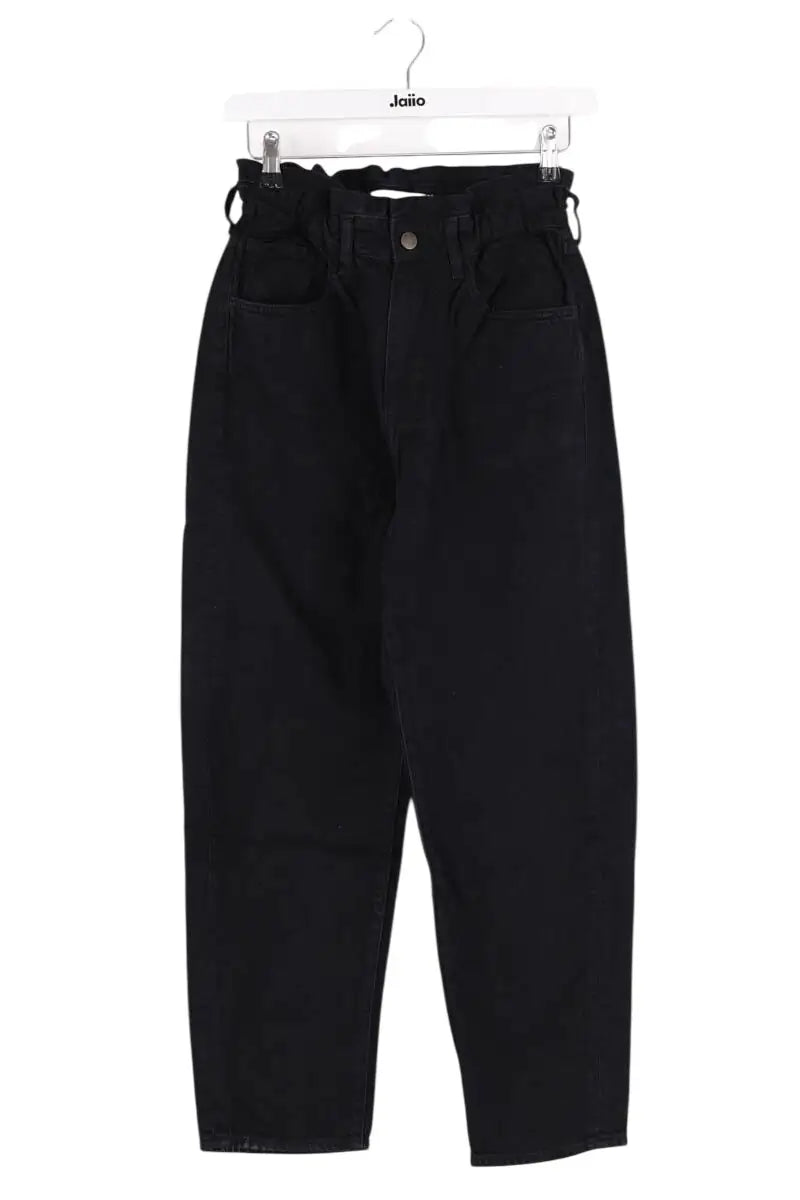 Jean droit Ba&Sh Noir en Coton, taille XS - Seconde Main