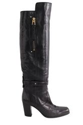 Bottes Barbara Bui Noir en Cuir, taille 38 - Seconde Main