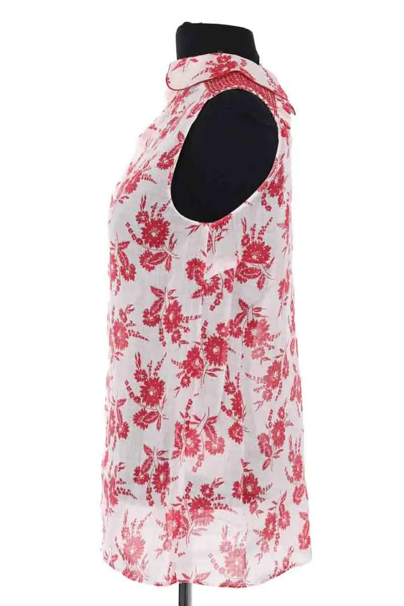 Top sans manche Miu Miu Rouge en Coton