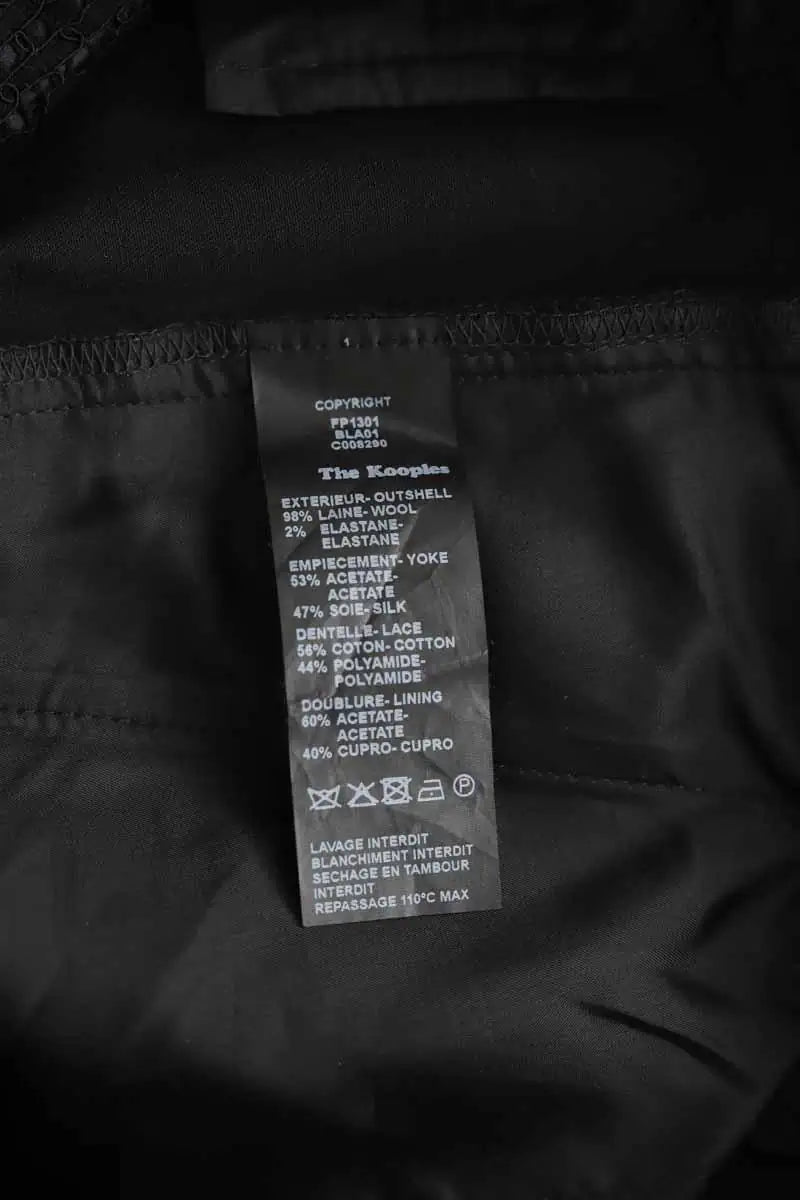 Pantalon droit The Kooples  Noir