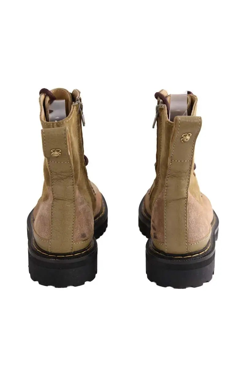 Boots à lacets Claris Virot Beige en Daim