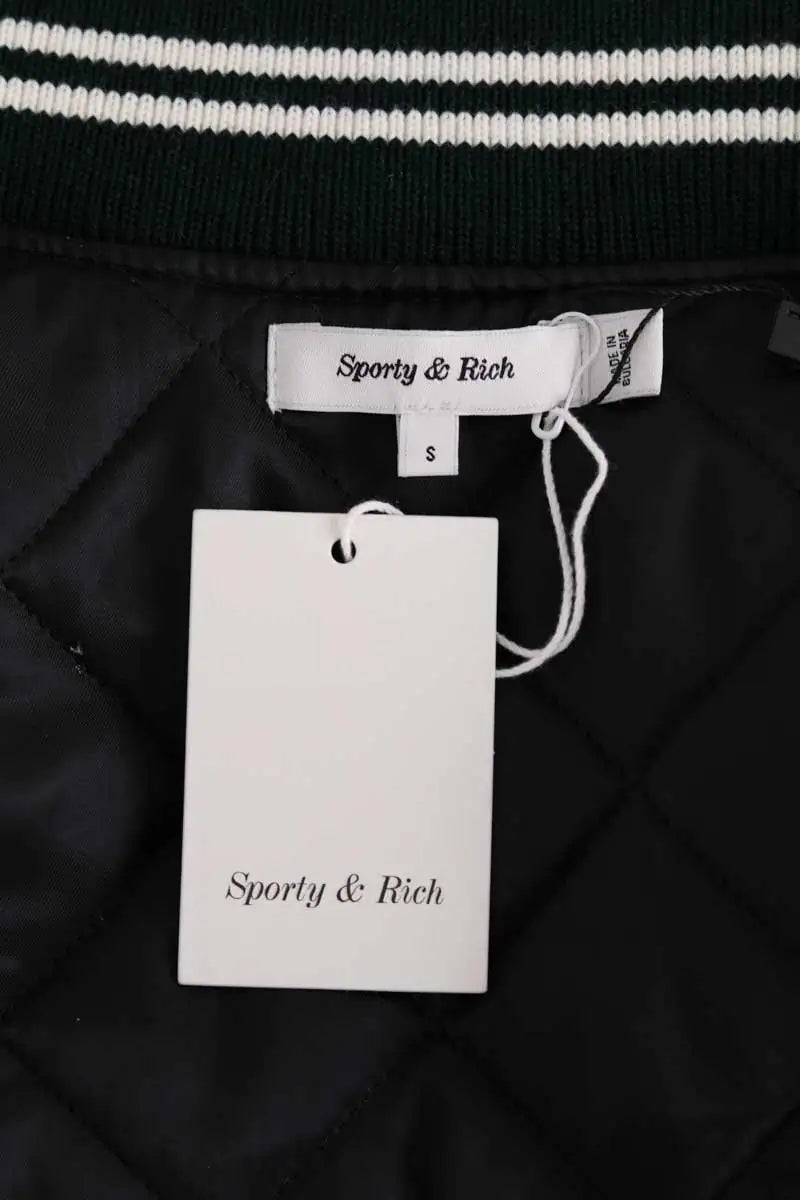 Blouson Sporty & Rich Diana Vert en Laine