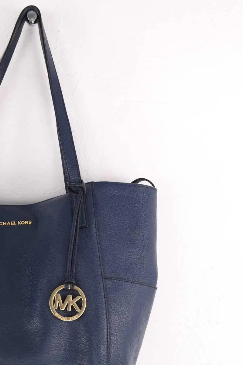 Sac porté épaule Michael Kors Bleu en Cuir