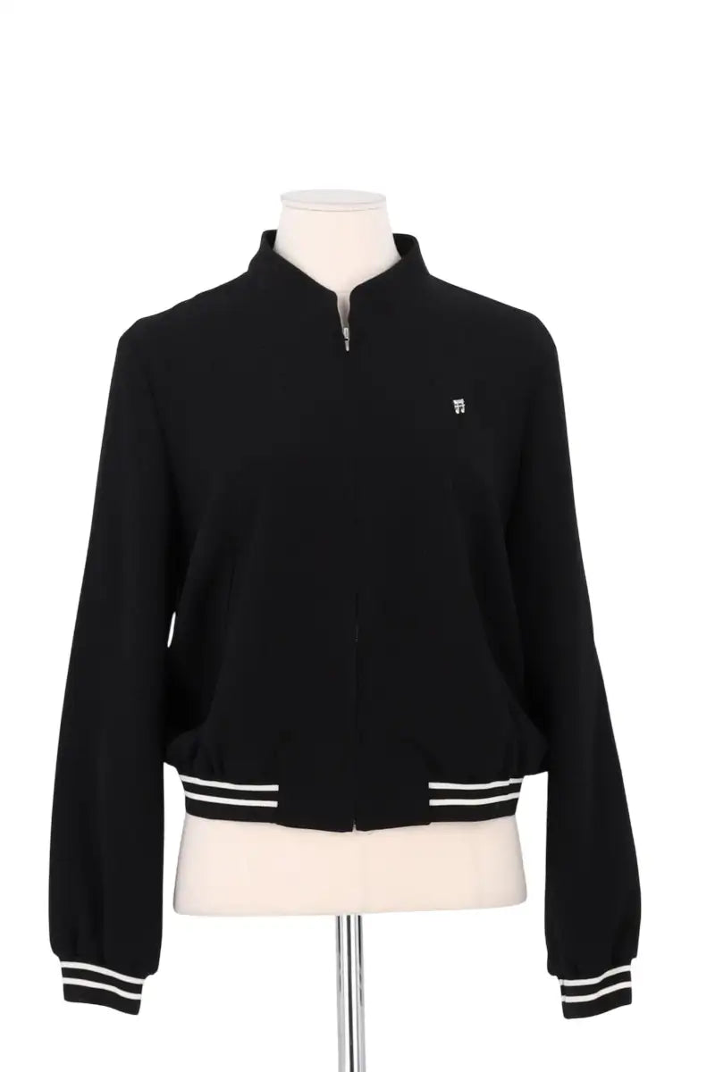 Veste Claudie Pierlot Noir en Synthétique, taille L - Seconde Main