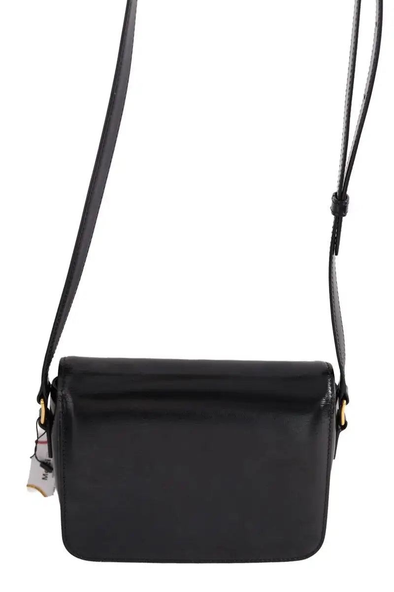 Sac à bandoulière Celine Triomphe Teen Noir en Cuir