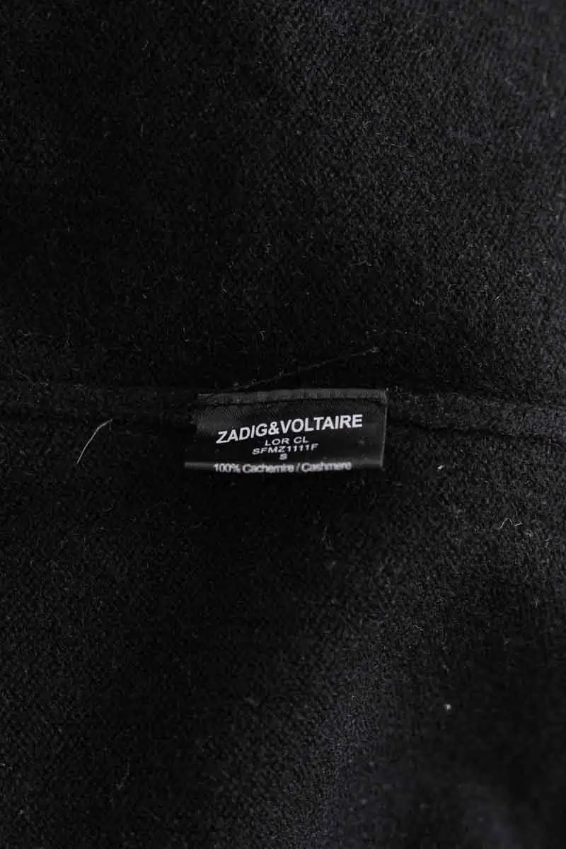 Pull col V Zadig & Voltaire Noir en Cachemire