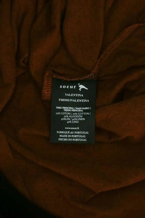 T-shirt Soeur Marron en Coton