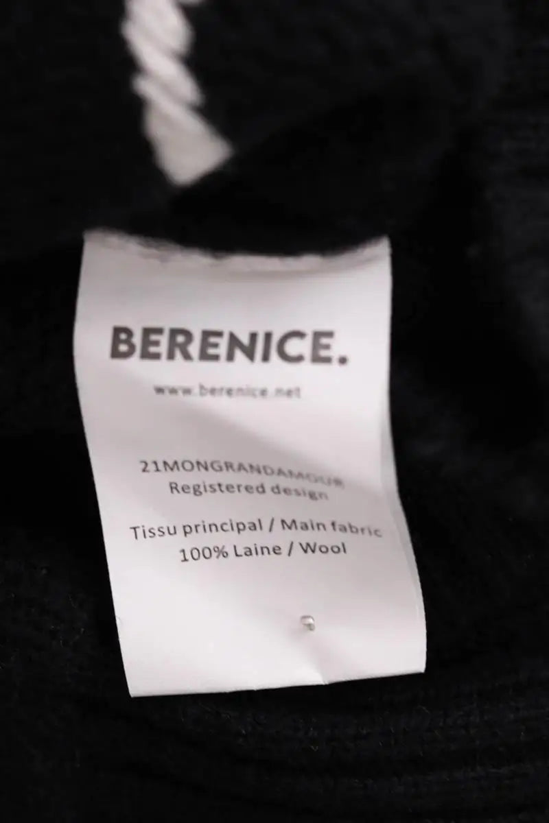 Pull Berenice Noir en Laine