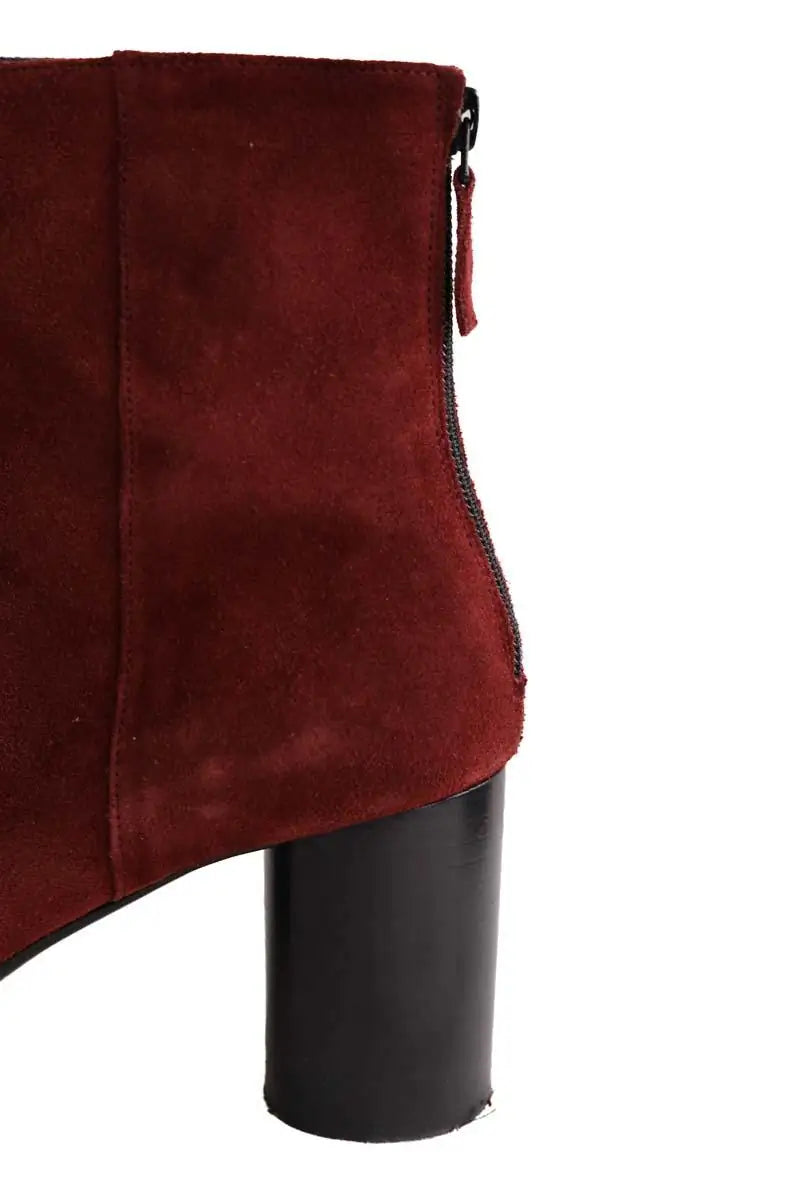 Talons Sandro Bordeaux en Velours